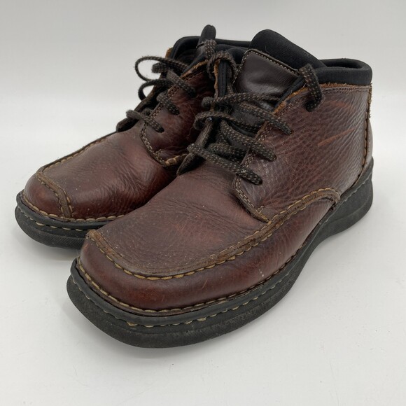 PREDICTIONS Leather Collection Dark Brown Chukka Boots Booties Size 8 - Picture 4 of 9